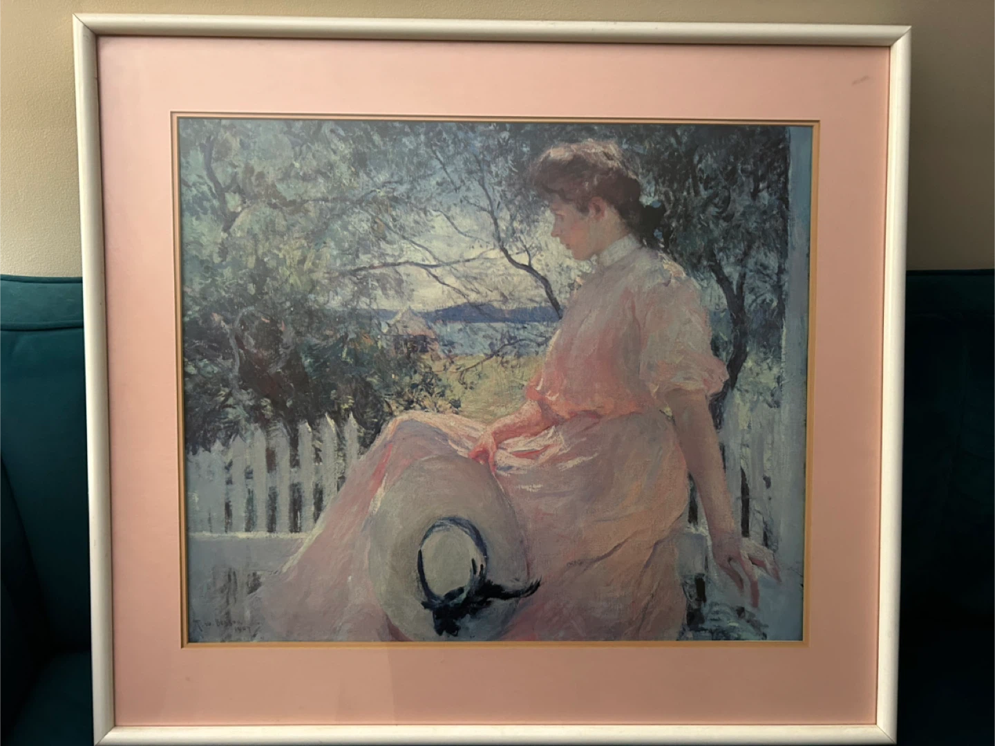 Eleanor, 1907 by Artist, Frank Weston Benson - Framed Print