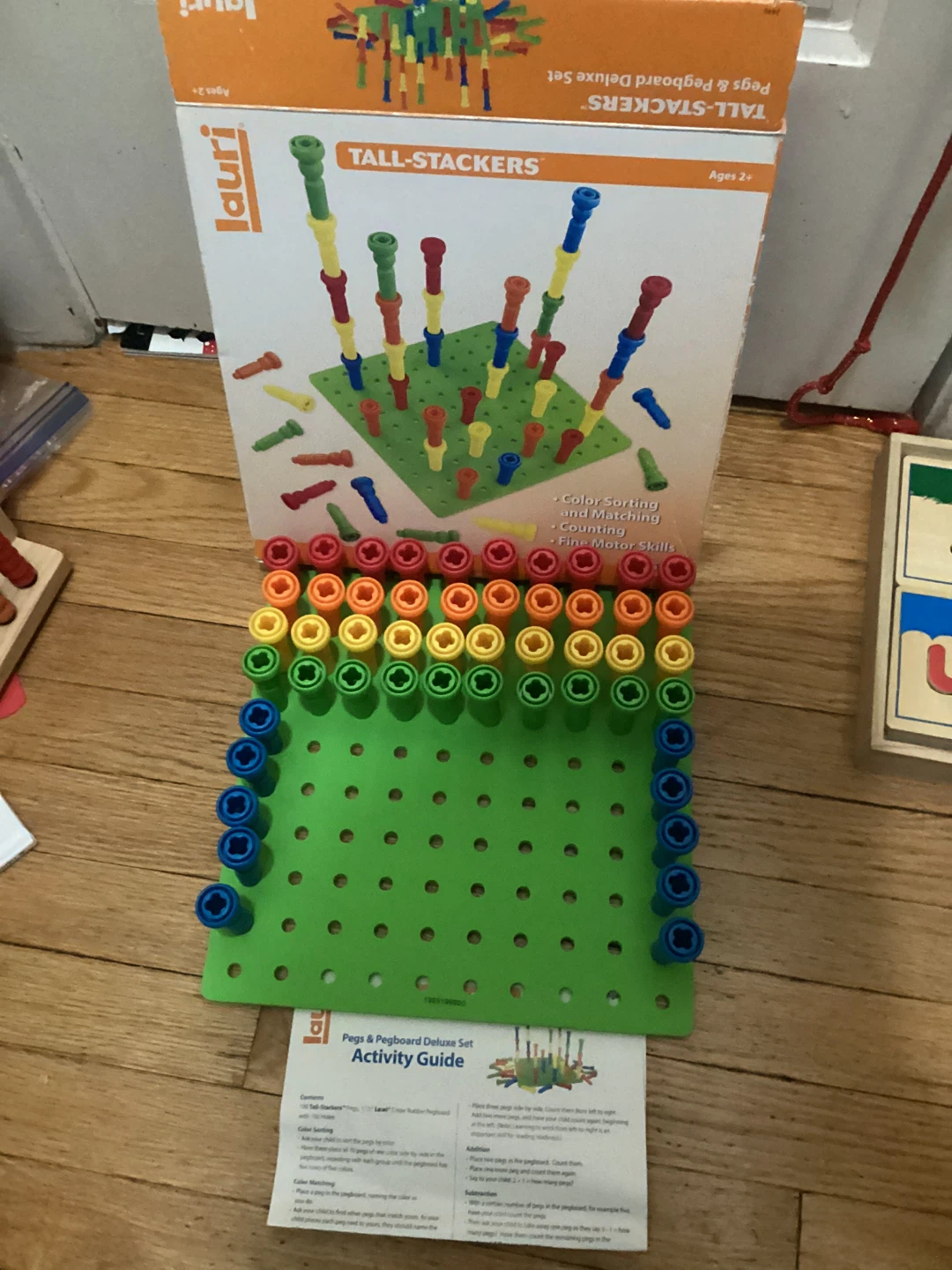 Lauri Tall-Stackers Pegs & Pegboard Deluxe Set