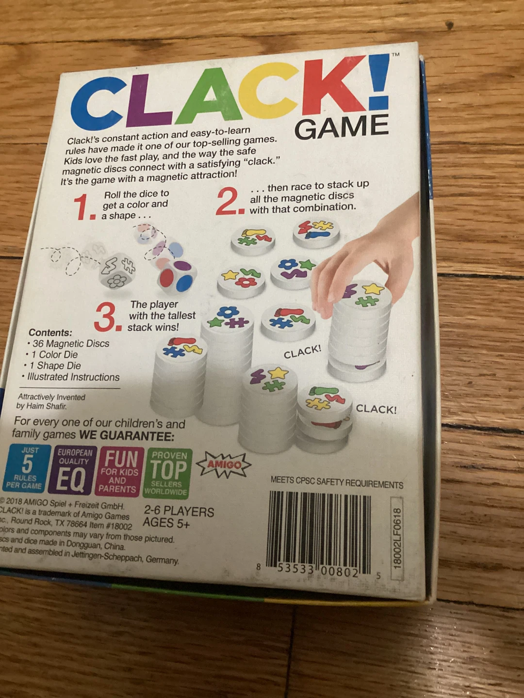 Clack! Game The Magnetic Game That Clacks When You Stack - photo 2