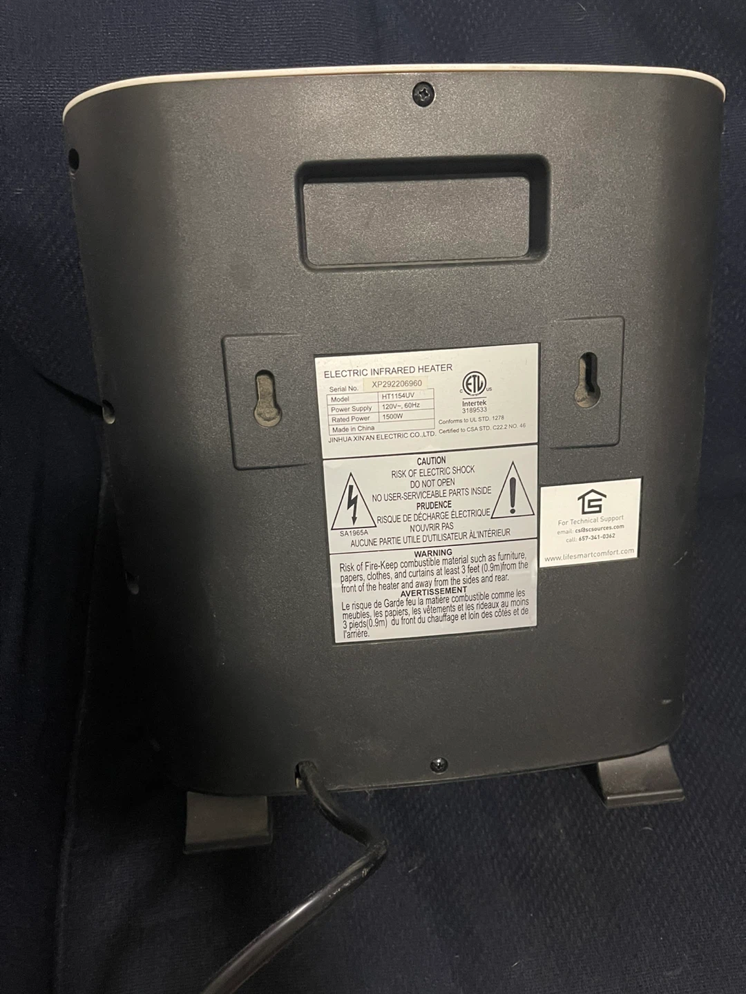 LifeSmart Electric Infrared Heater - photo 2