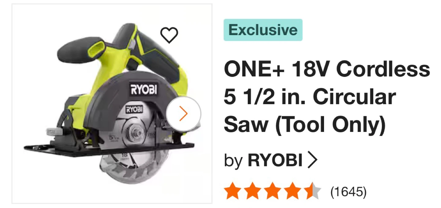 Ryobi ONE+ 18V Cordless 5 1/2 in. Circular Saw (Tool Only) - photo 2