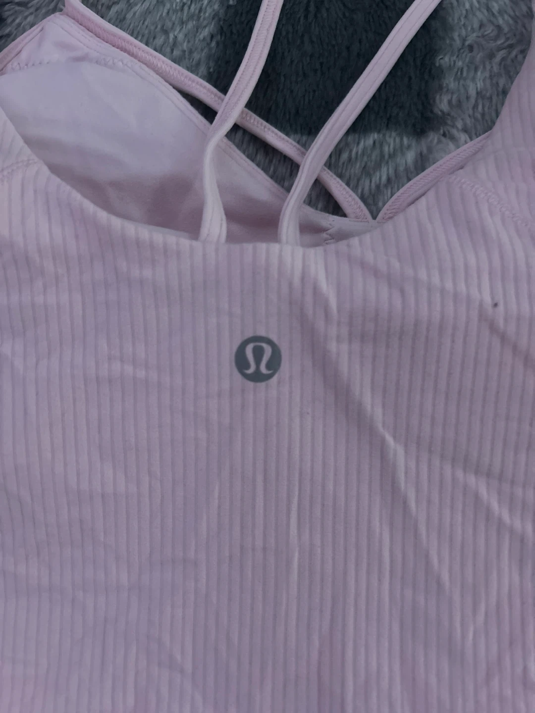 Lululemon Pink Ribbed Cropped Tank Top - photo 3