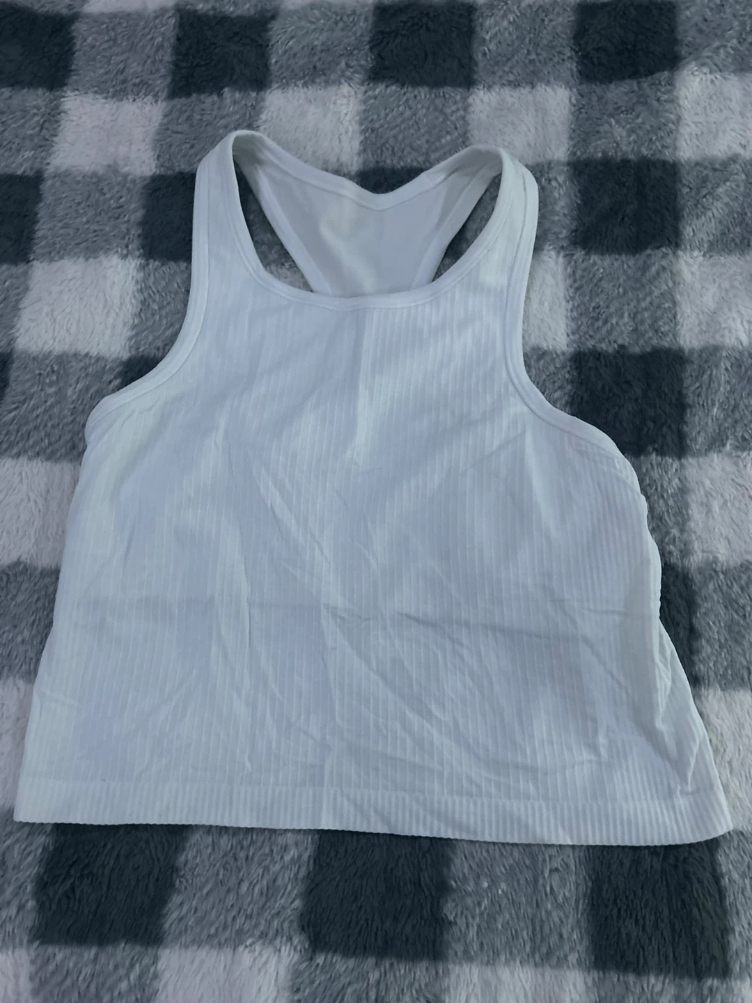 Lululemon White Ribbed Tank Top - photo 2