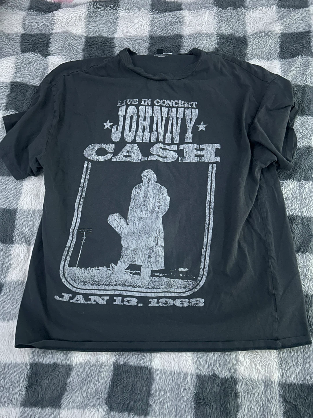 Johnny Cash Live in Concert T-Shirt Jan 13, 1968