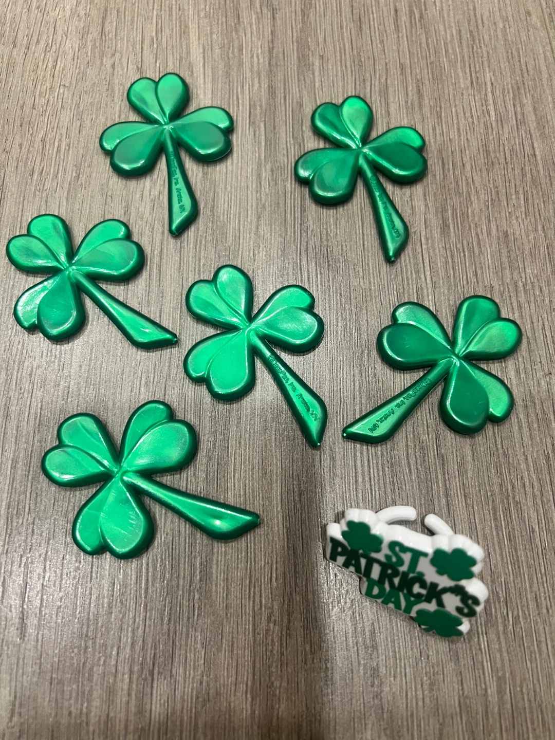 St. Patrick's Day Shamrock Decorations (Set of 6)