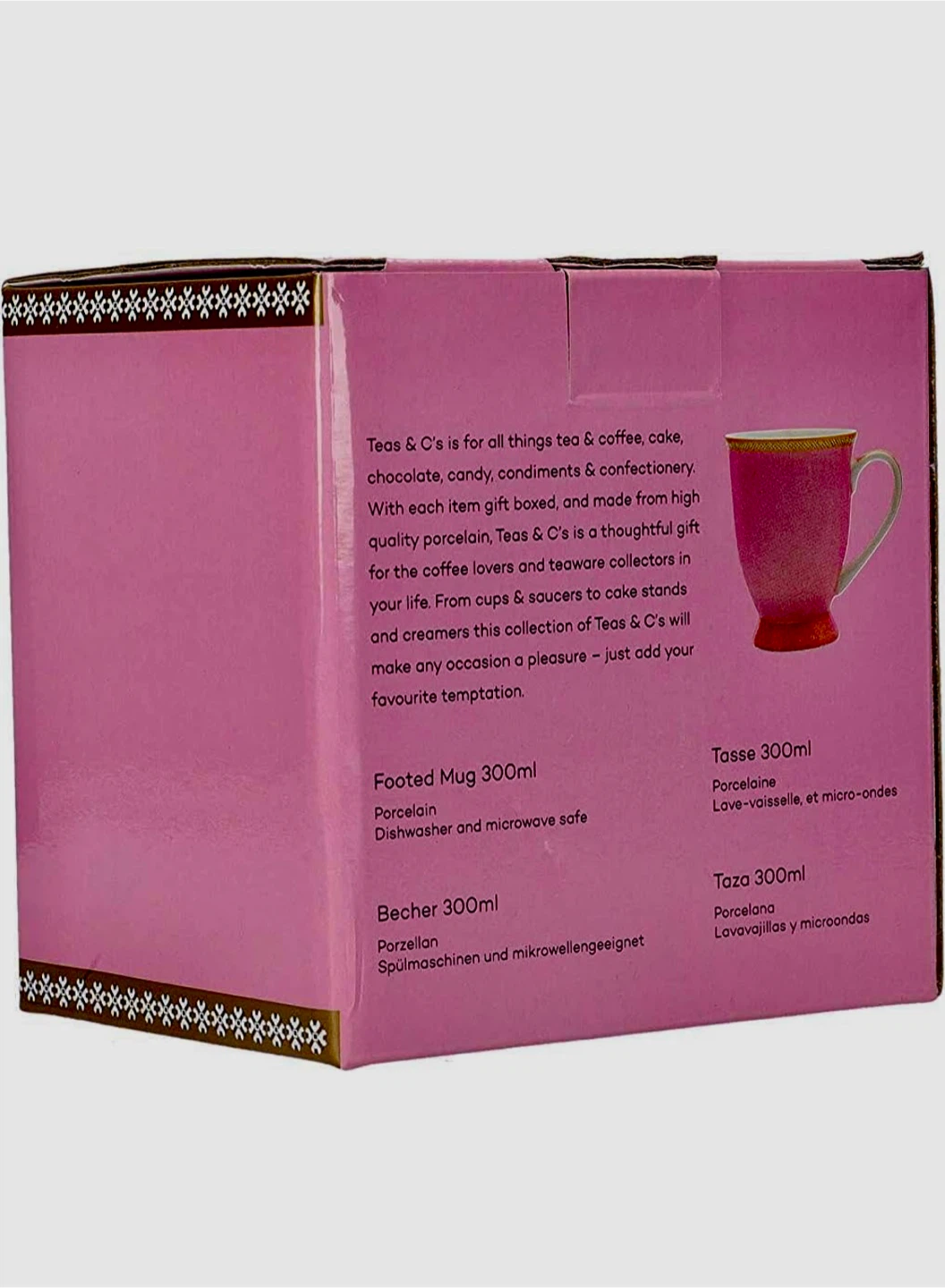 Maxwell Williams Teas & C's Kasbah Footed Mug 300ml Pink - photo 3