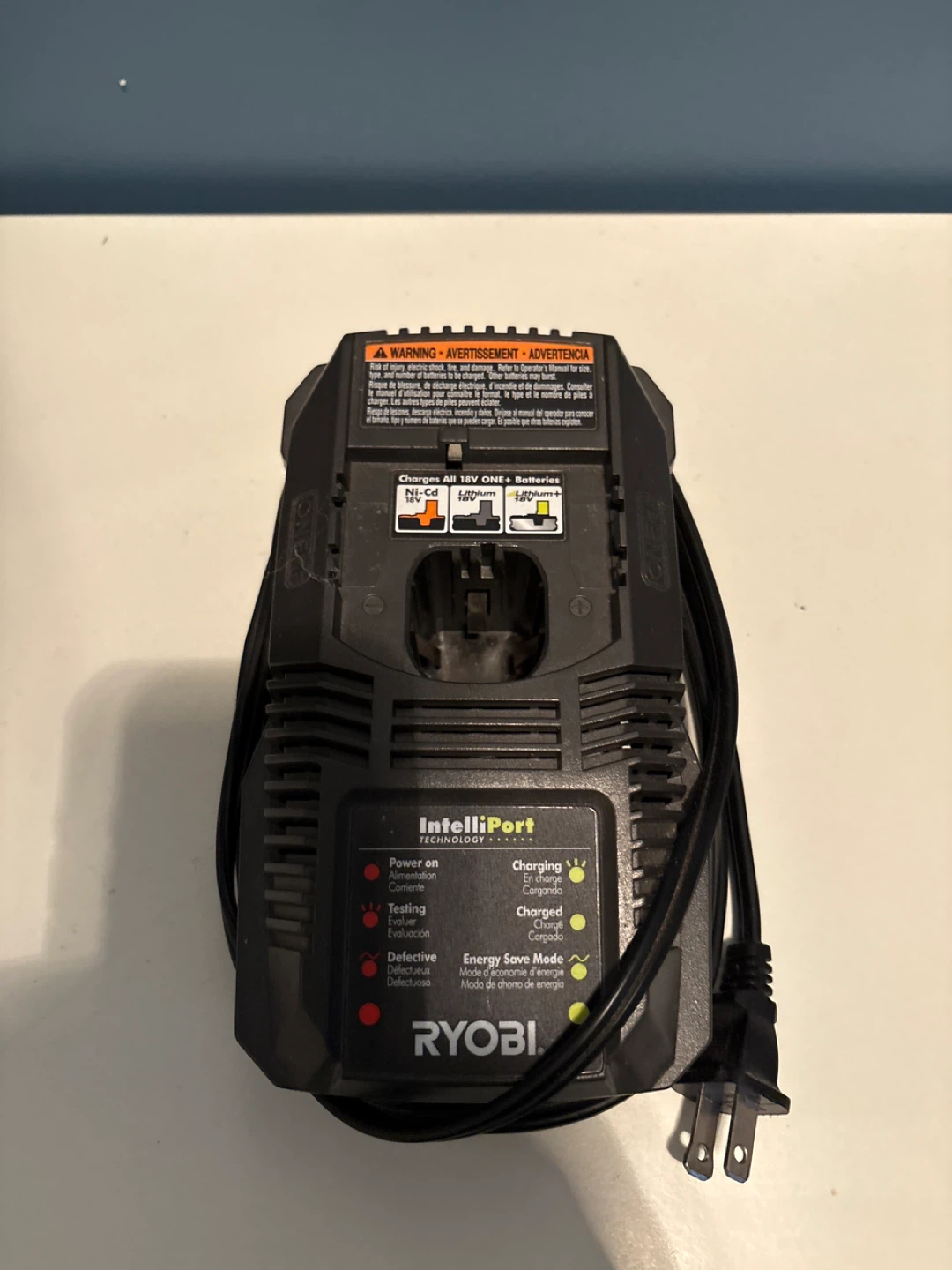 Ryobi IntelliPort 18V ONE+ Battery Charger