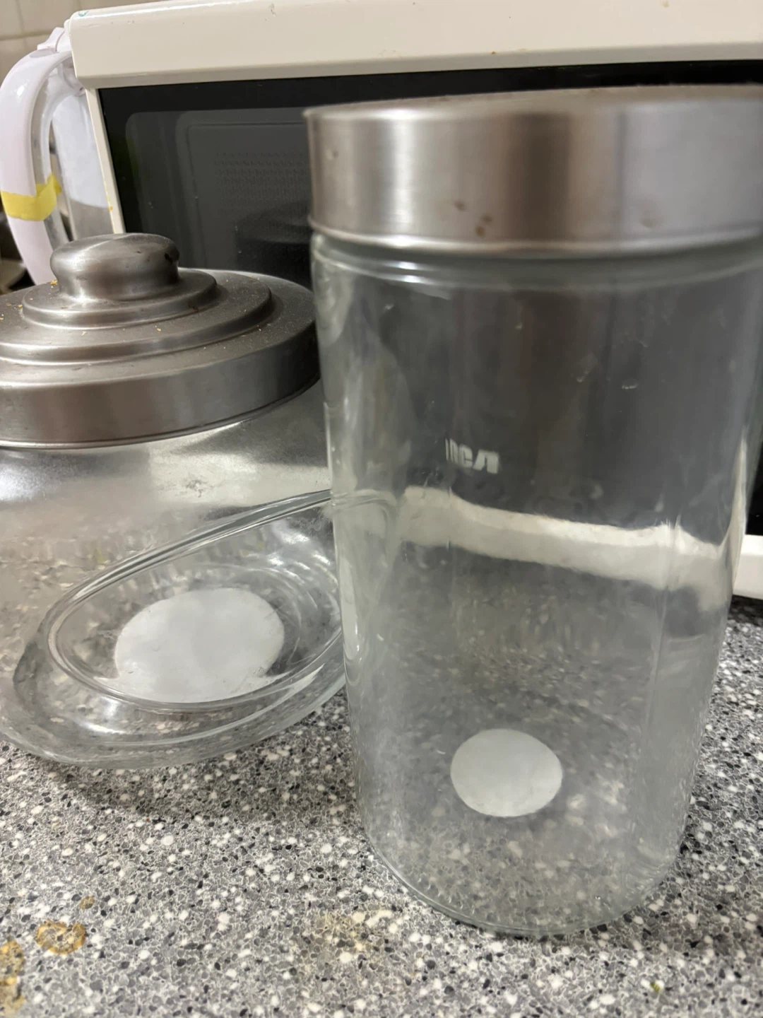 4 Glass Jar with Metal Lid