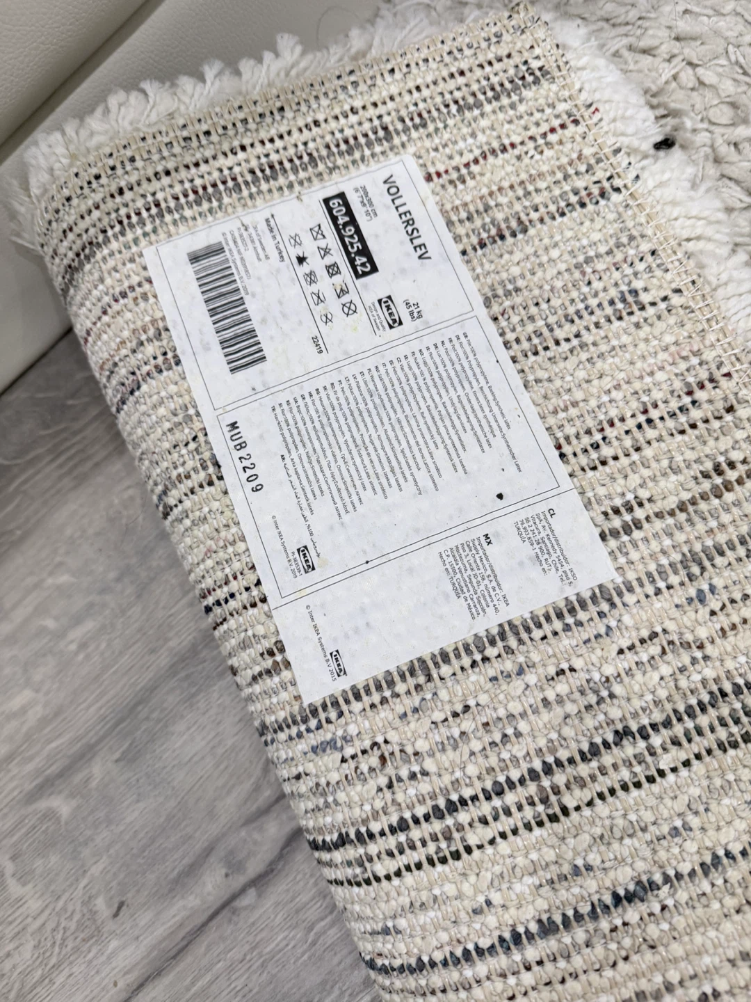IKEA VOLLERSLEV Rug - White, 200x300 cm - photo 3