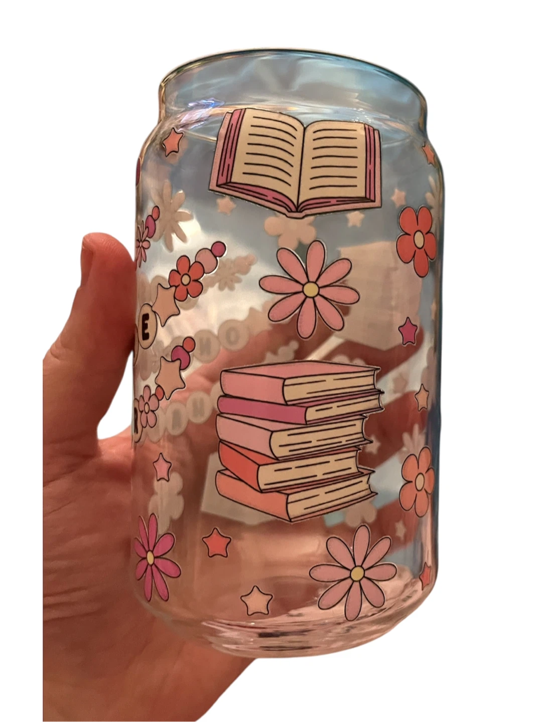 Book Lover "Just One More Chapter" Glass Tumbler - photo 2