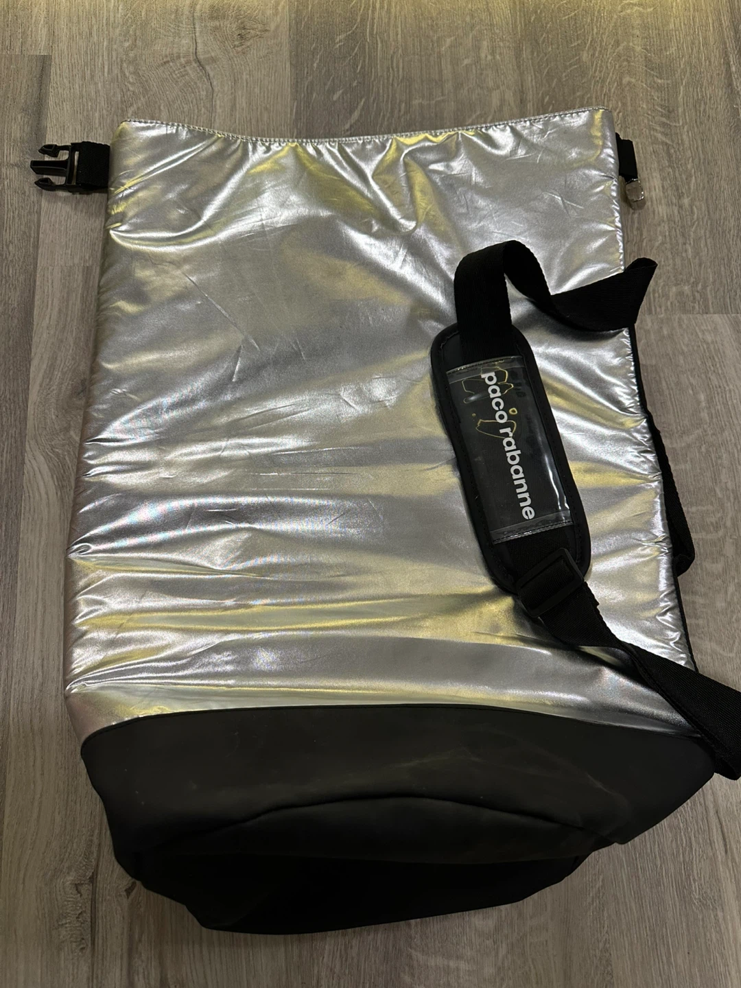 Paco Rabanne Silver Metallic Bag