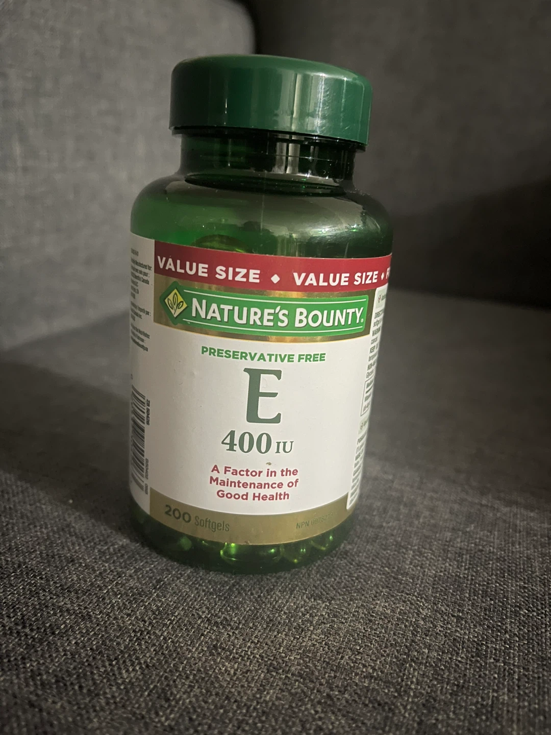 Nature’s bounty vitamin E