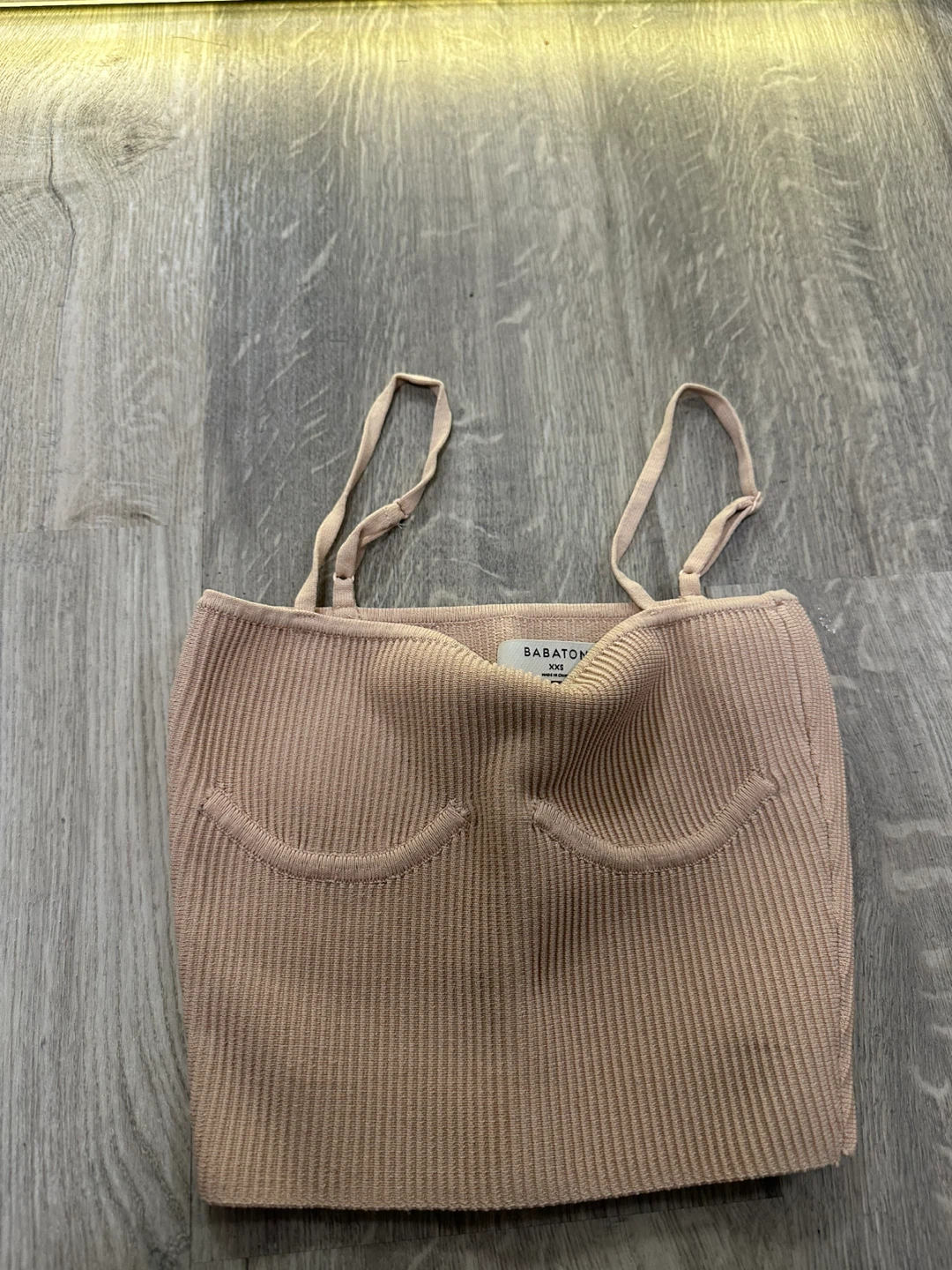Babaton Ribbed Knit Tank Top XXS