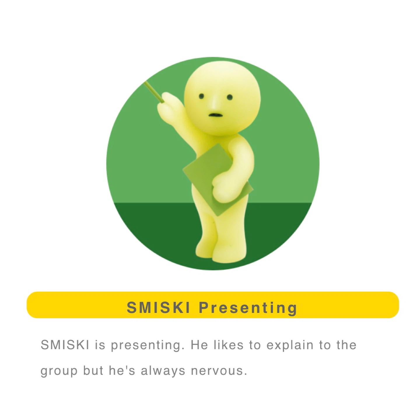 Smiski Presenting Figure