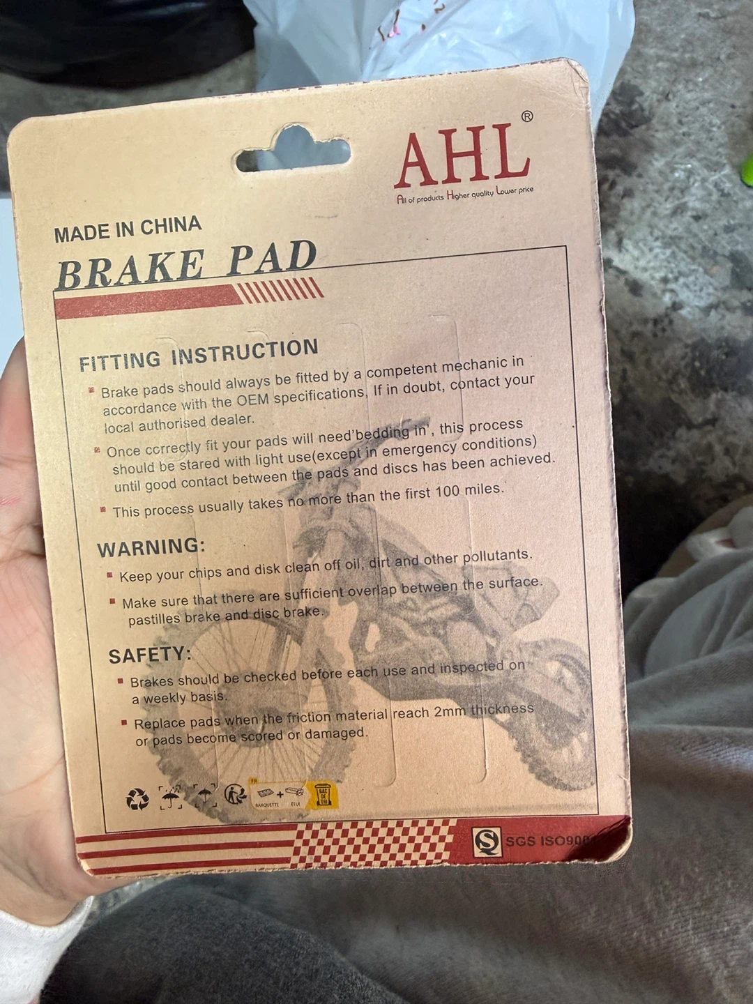 AHL Brake Pad AO-07