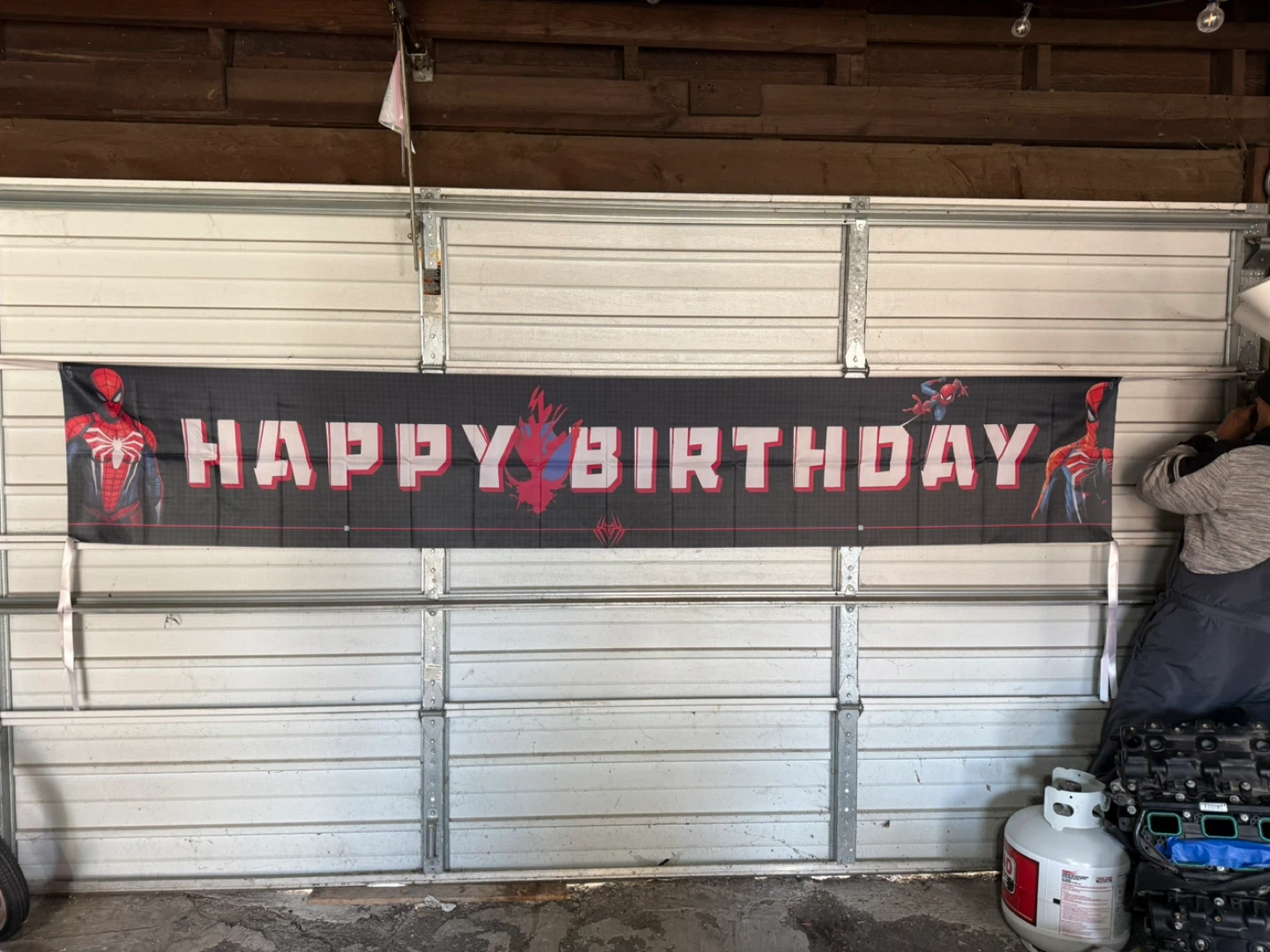 Happy Birthday Banner - Spider-Man Themed - photo 2