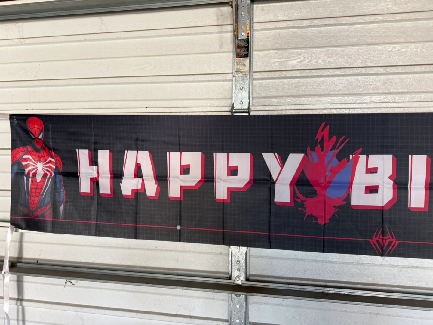 Happy Birthday Banner - Spider-Man Themed - photo 3
