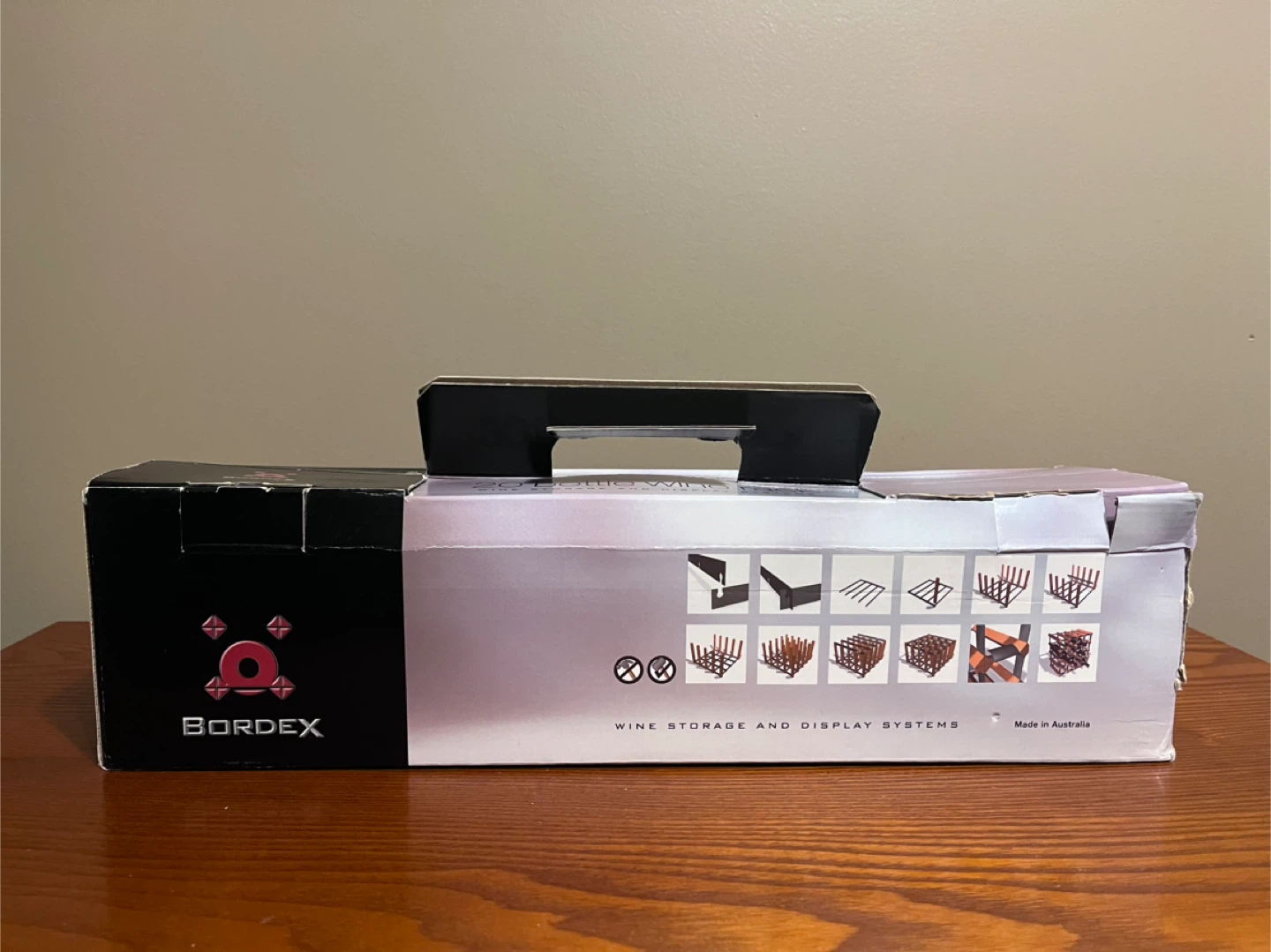 WINE STORAGE RACK & 6 ACRYLIC STEMLESS WINE GLASSES - photo 2