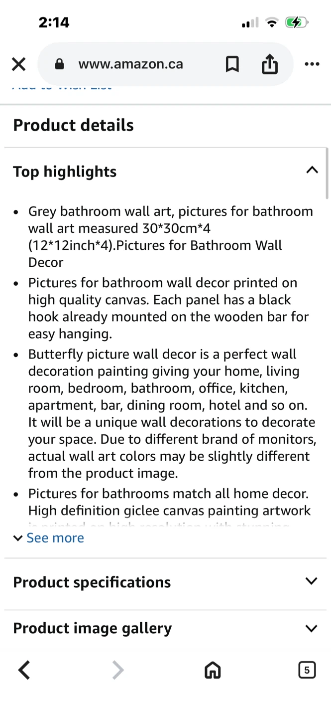 4 BUTTERFLY INSPIRATIONAL CANVAS WALL ART - photo 5