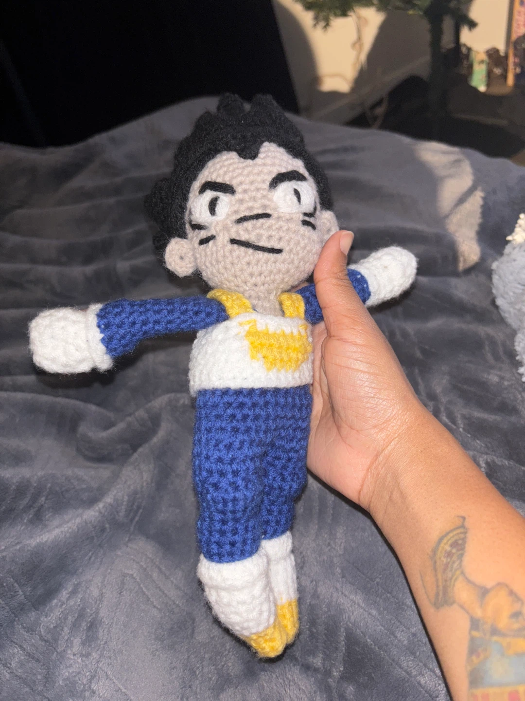 Handmade Crocheted Vegeta Doll - photo 2