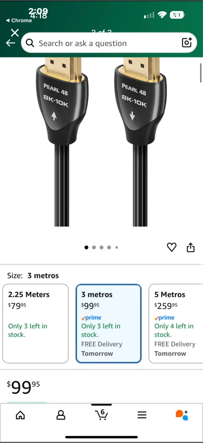 AudioQuest Pearl HDMI Cable - 8FT. - photo 3
