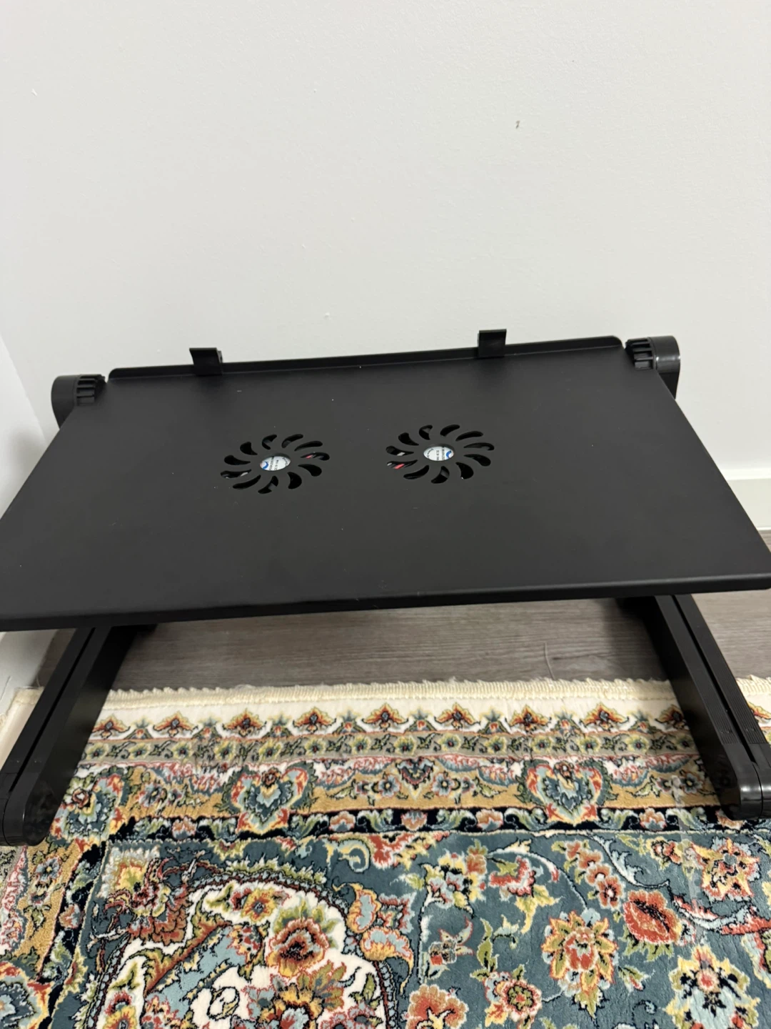 Adjustable Black Laptop Stand with Cooling Fans - photo 3