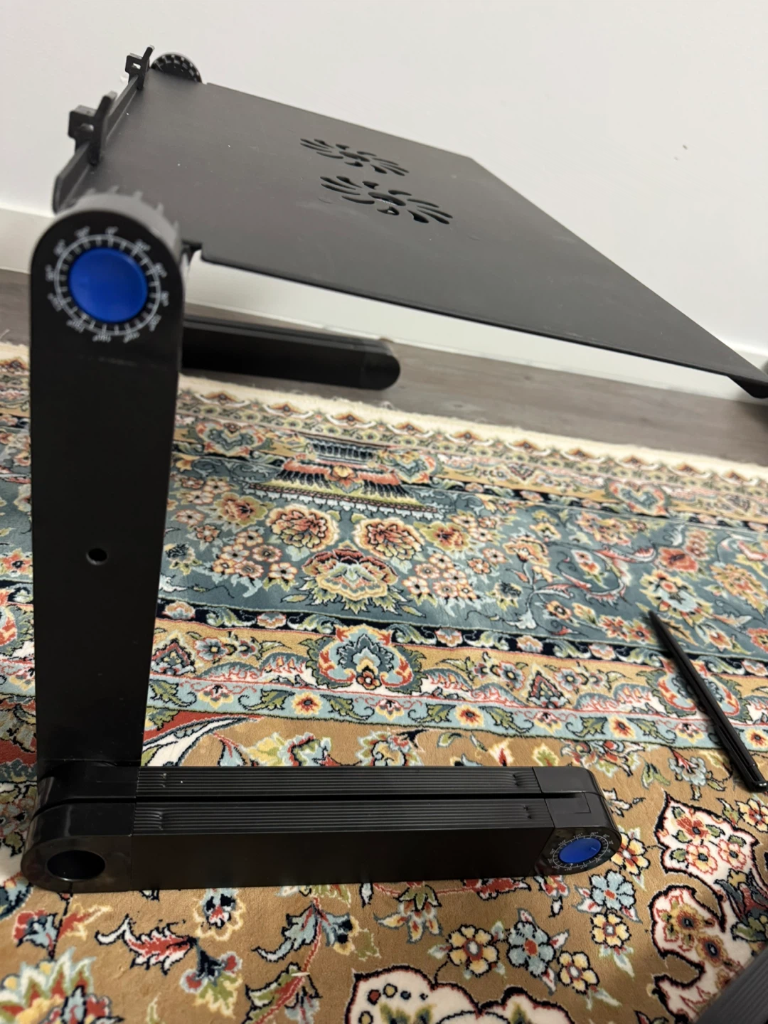 Adjustable Black Laptop Stand with Cooling Fans - photo 2