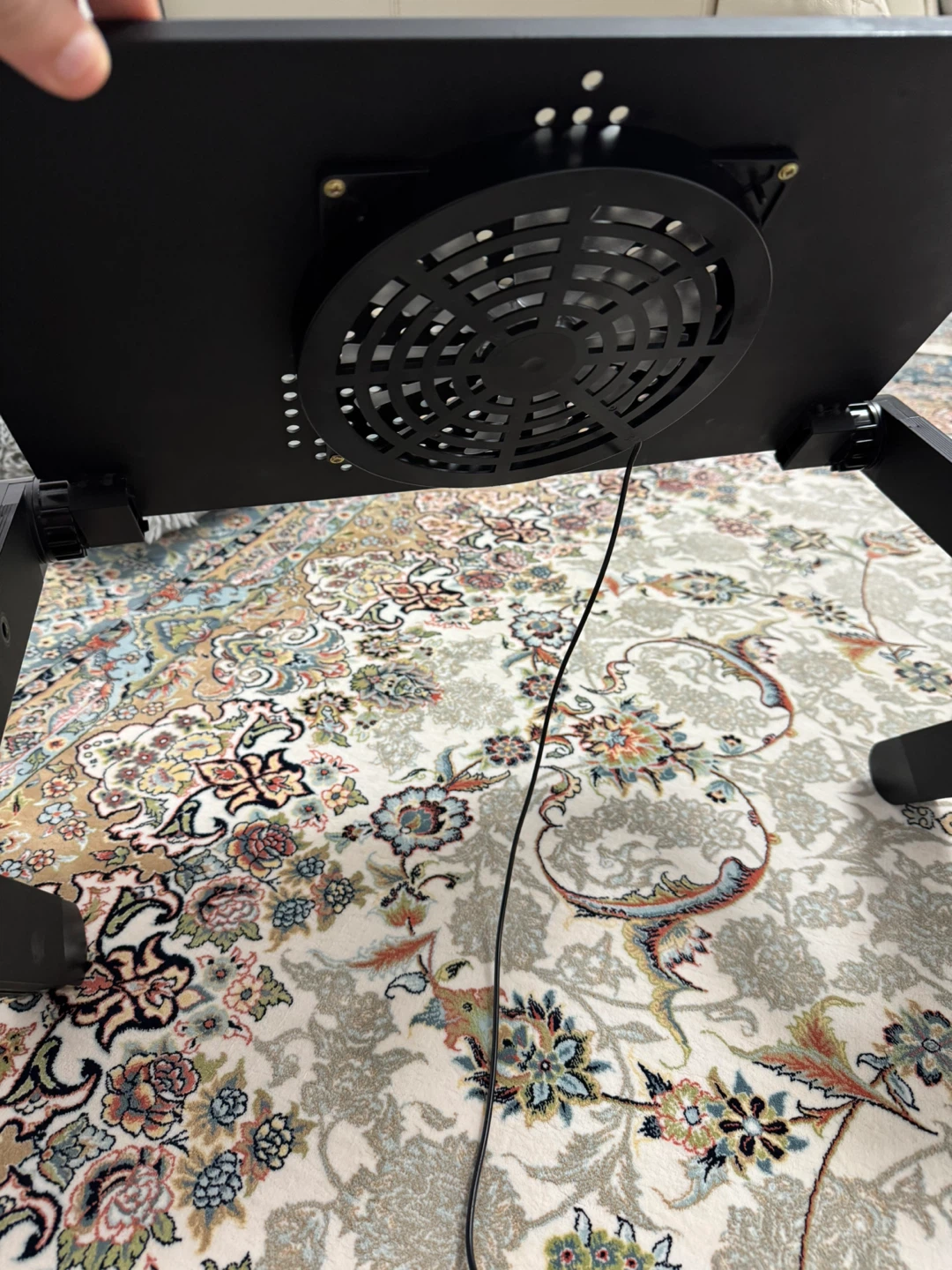 Adjustable Black Laptop Stand with Cooling Fans - photo 5