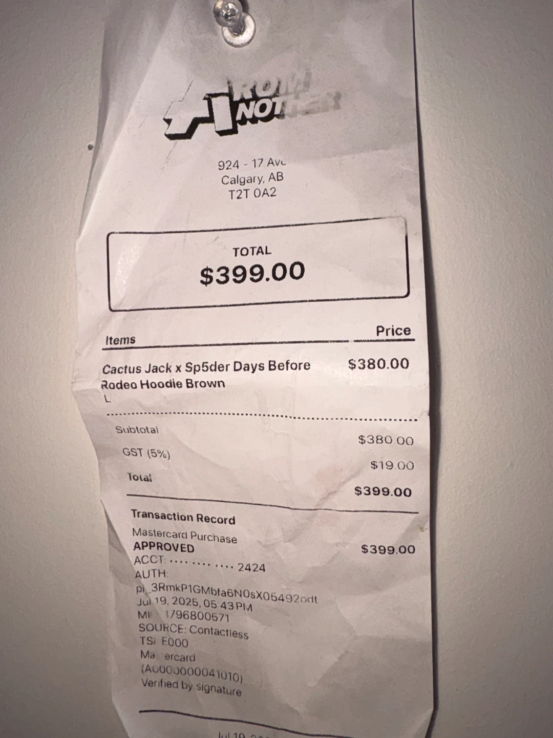 Cactus Jack x Sp5der Days Before Rodeo Hoodie Brown L REAL - photo 5