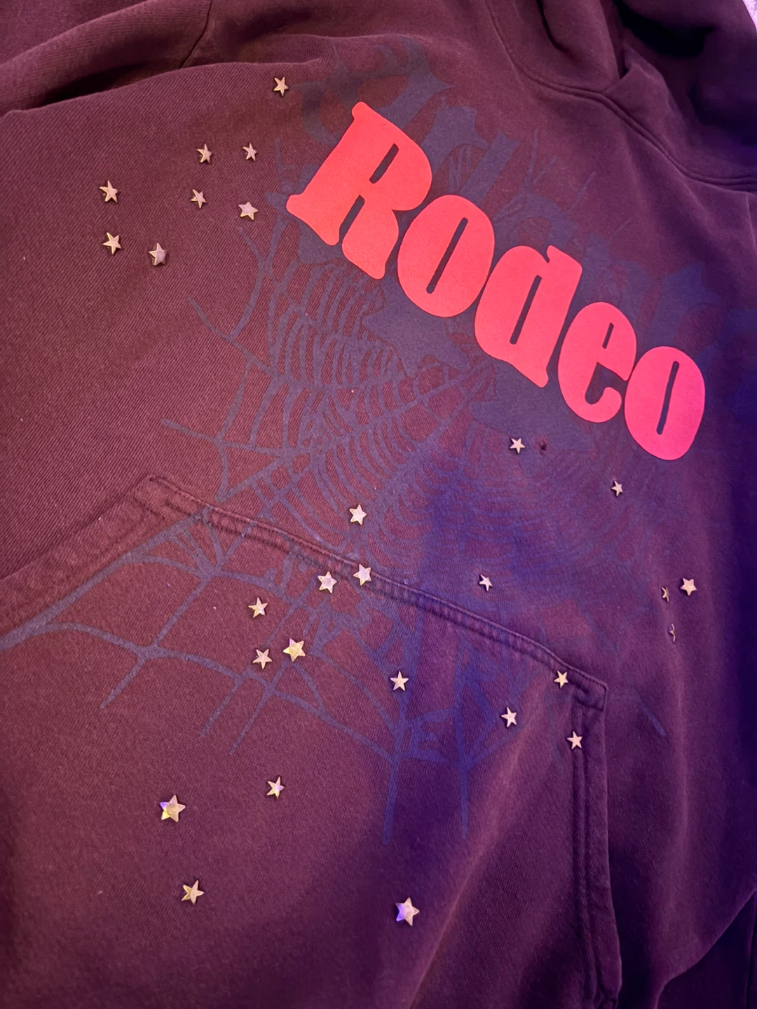 Cactus Jack x Sp5der Days Before Rodeo Hoodie Brown L REAL - photo 2