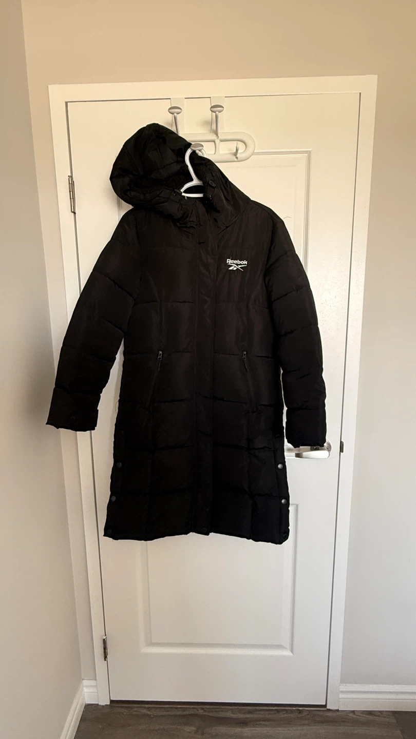 Reebok Black Puffer Winter Coat