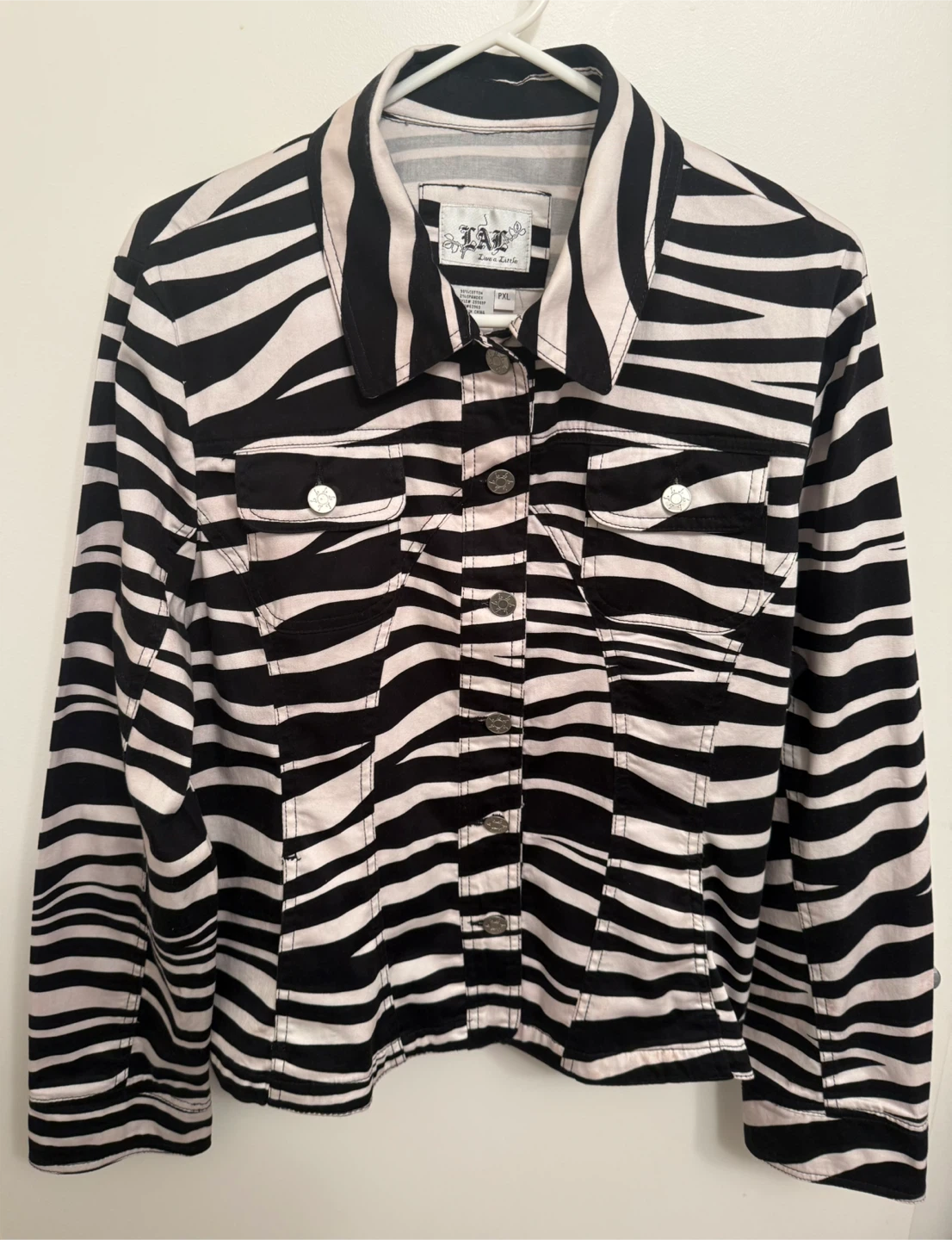 L.A.L. - Live a Little Zebra Print Jacket
