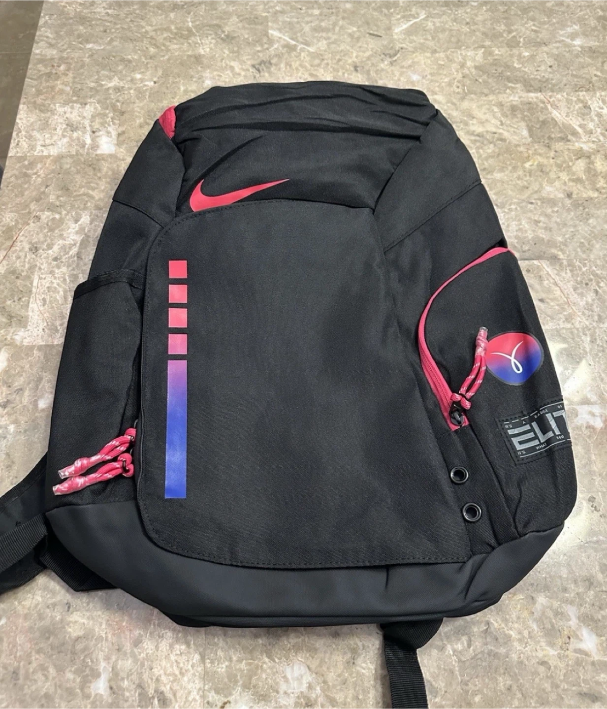 Nike Elite Pro Hoops Backpack Black Pink