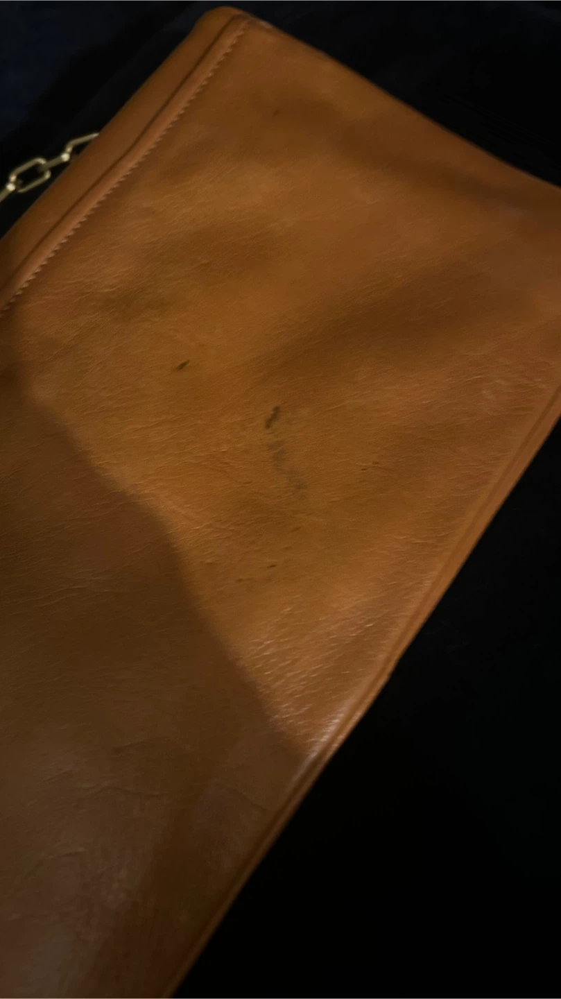 Tory Burch Leather Clutch/Shoulder Bag - Tan