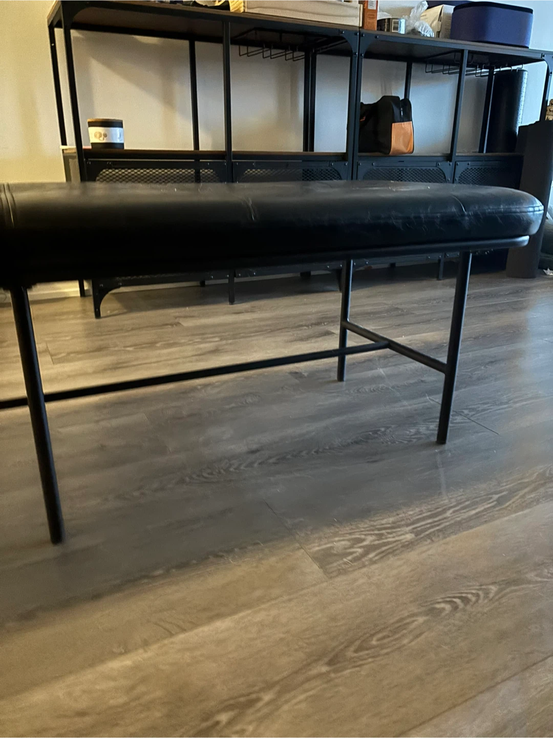 Stylish black bench - photo 3