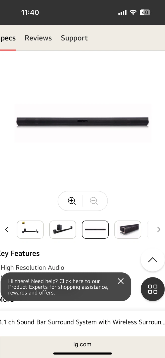 LG SJ4R 4.1 ch Sound Bar System - photo 3