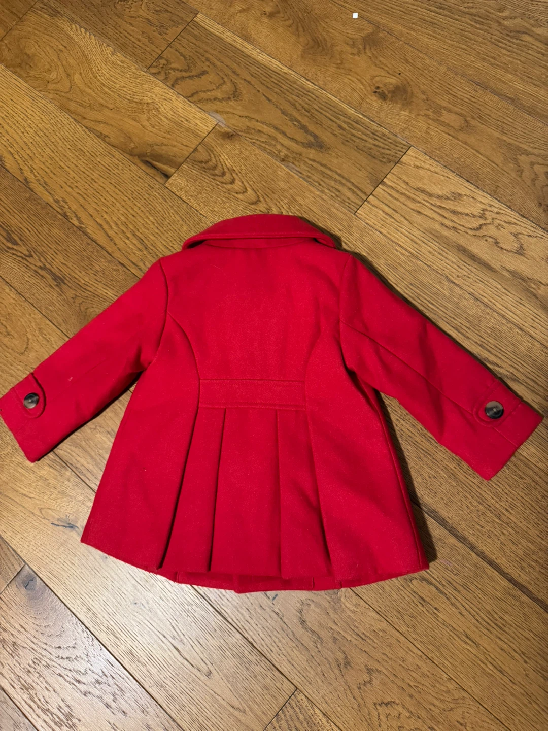 Old Navy Red Wool Blend Pea Coat - Toddler Size 18-24 Months - photo 3
