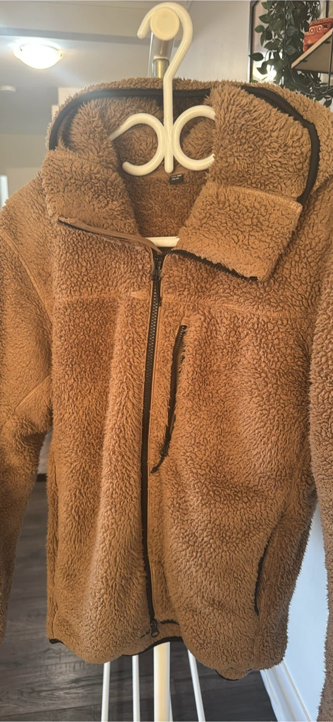 Brown Fleece Hoodie