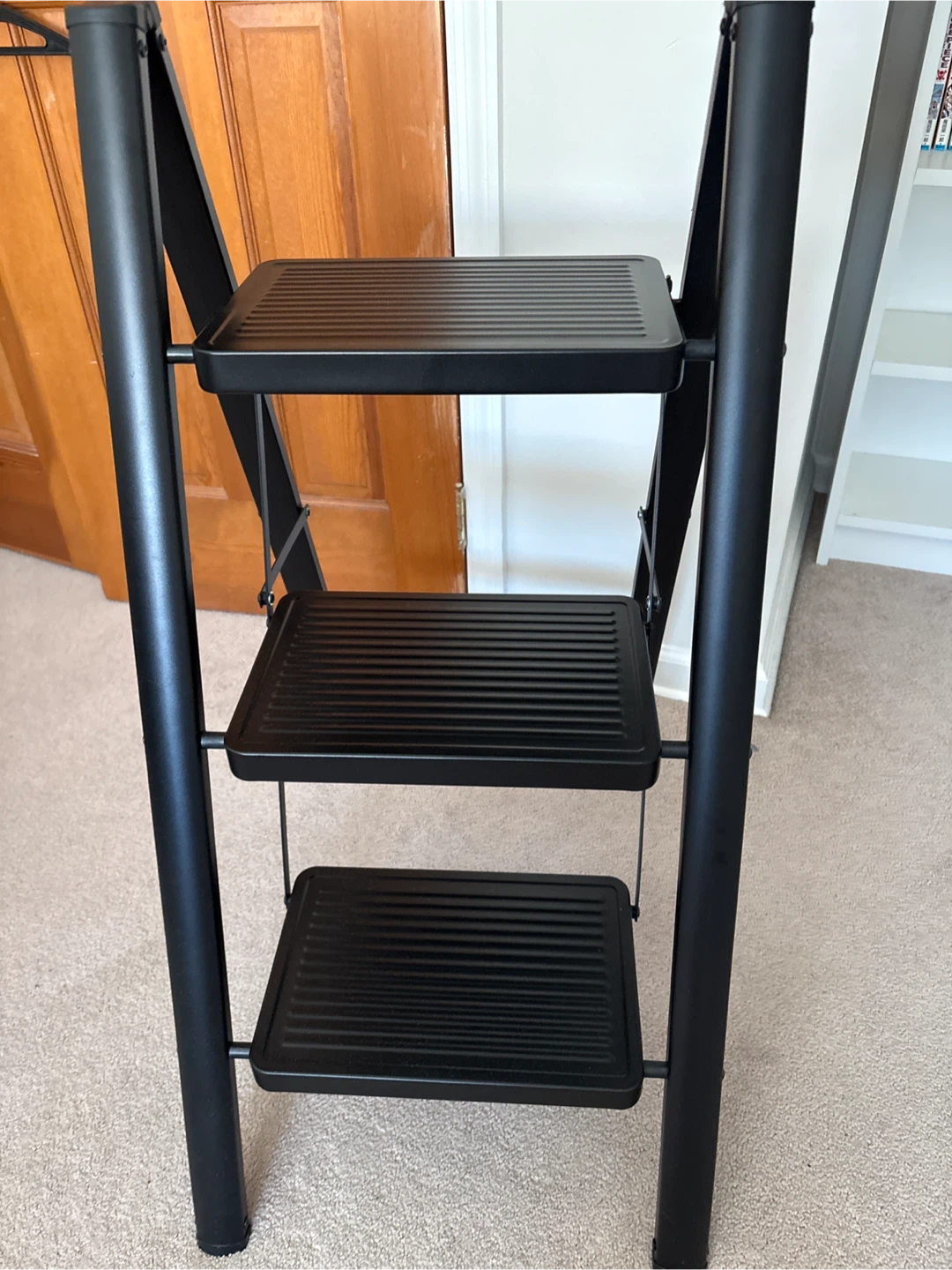 WOA WOA Black 3-Step Folding Ladder