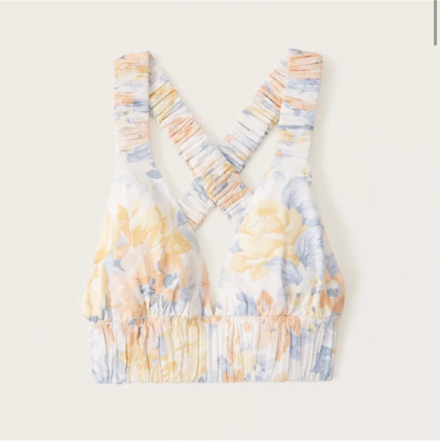 Abercrombie & Fitch Floral Halter Crop Top - Size XS