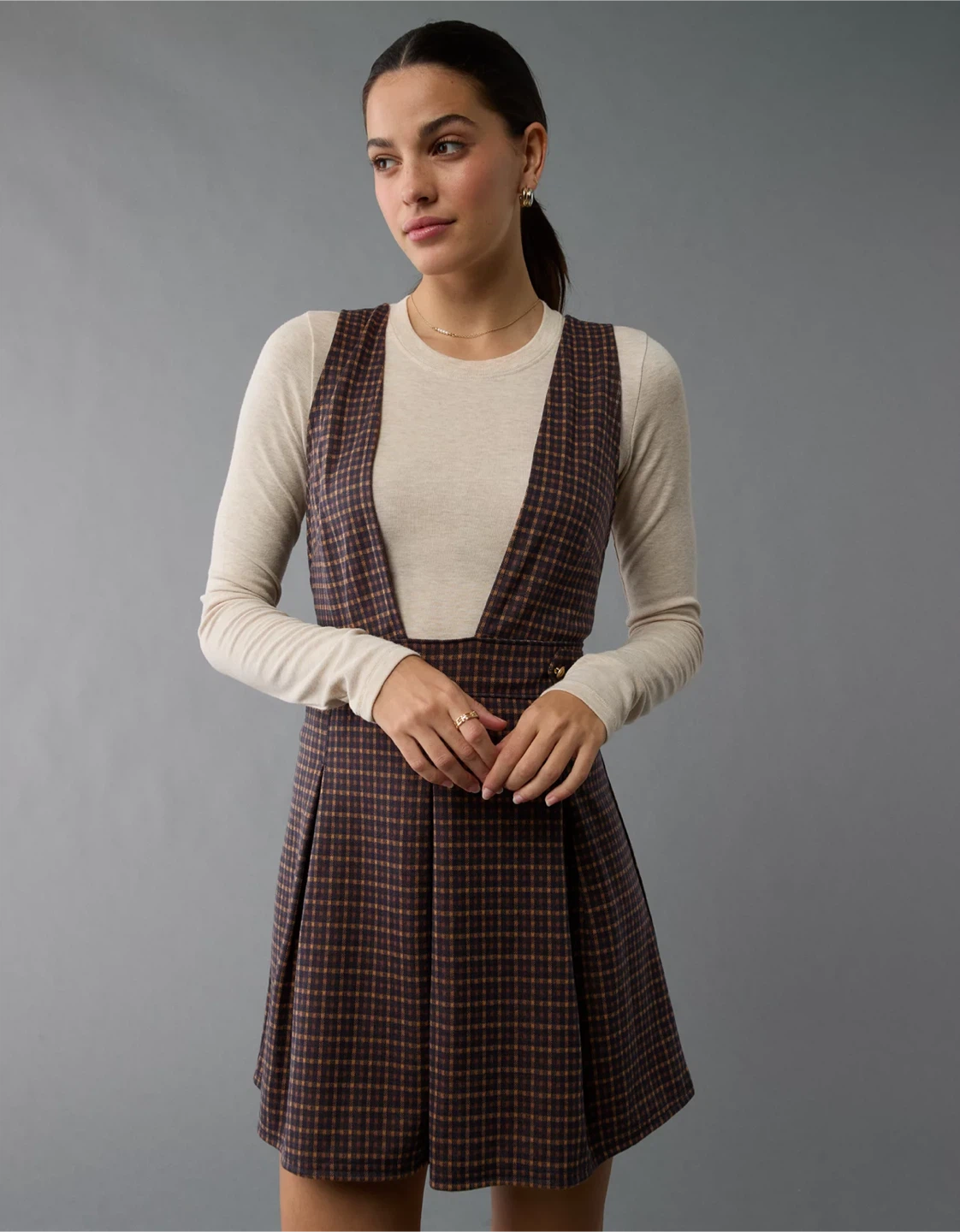 American Eagle Outfitters AE It Knit Pinafore Mini Dress (BNWT)