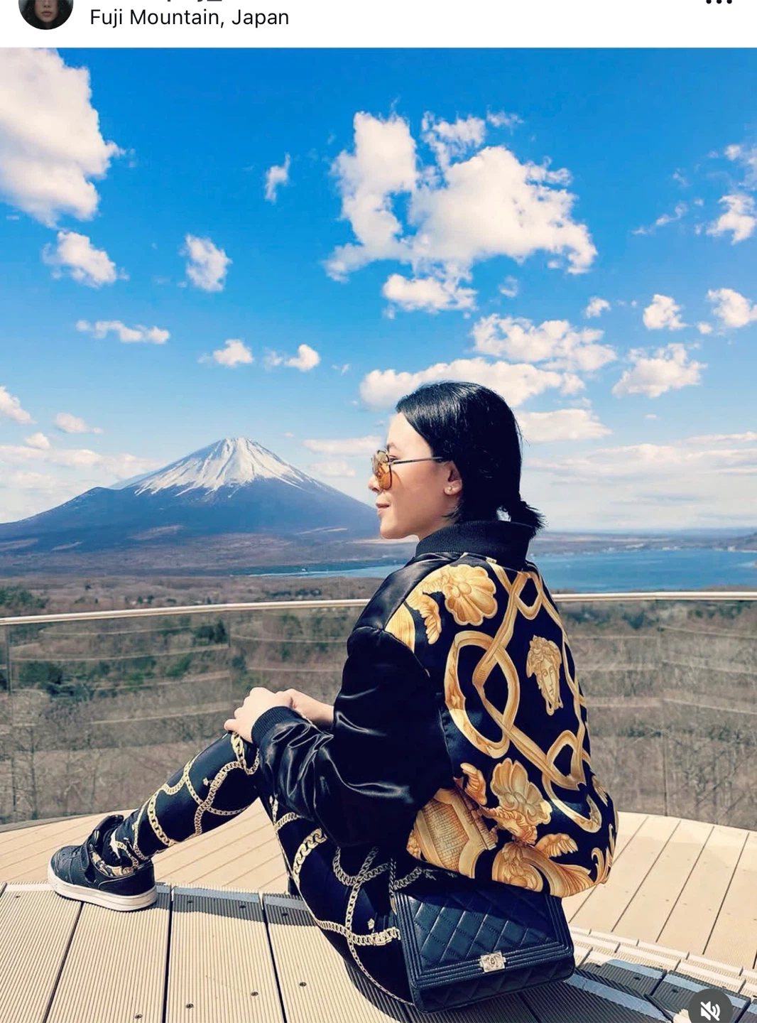 Versace Black Baroque Print Bomber Jacket