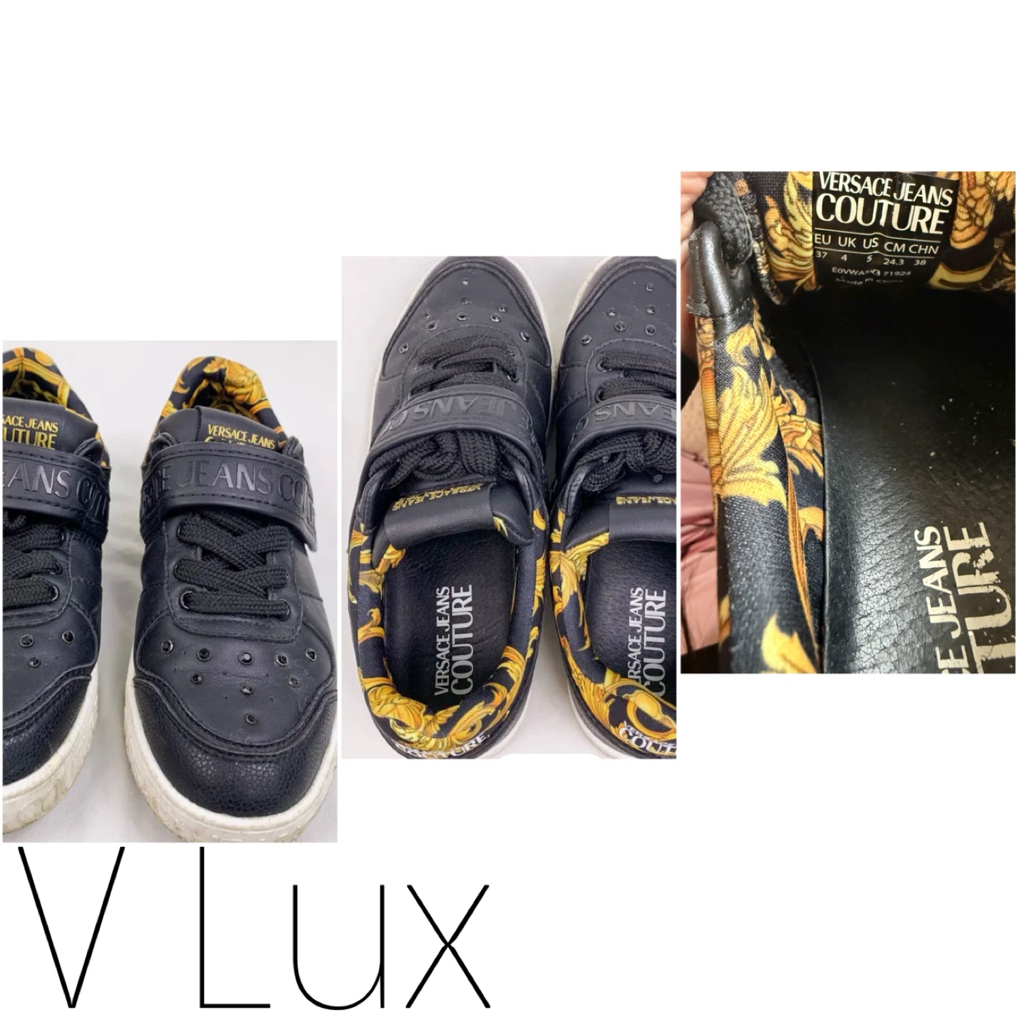 Versace Jeans Couture Black Sneakers