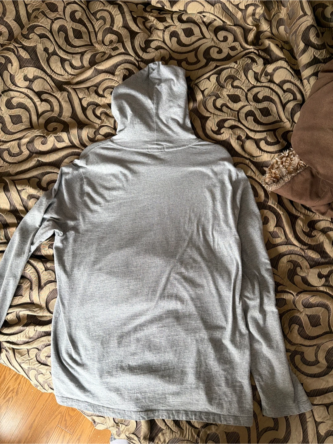 Polo Ralph Lauren Grey Hooded Long Sleeve Shirt - photo 3