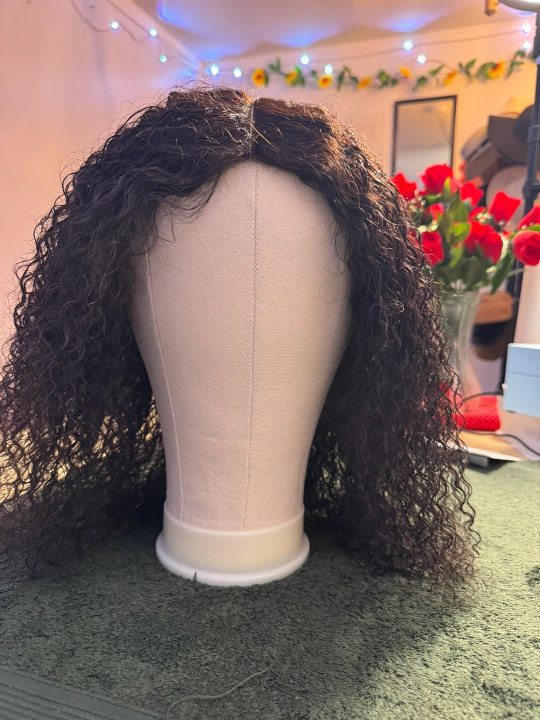 Curly Dark Brown Wig human hair - photo 5
