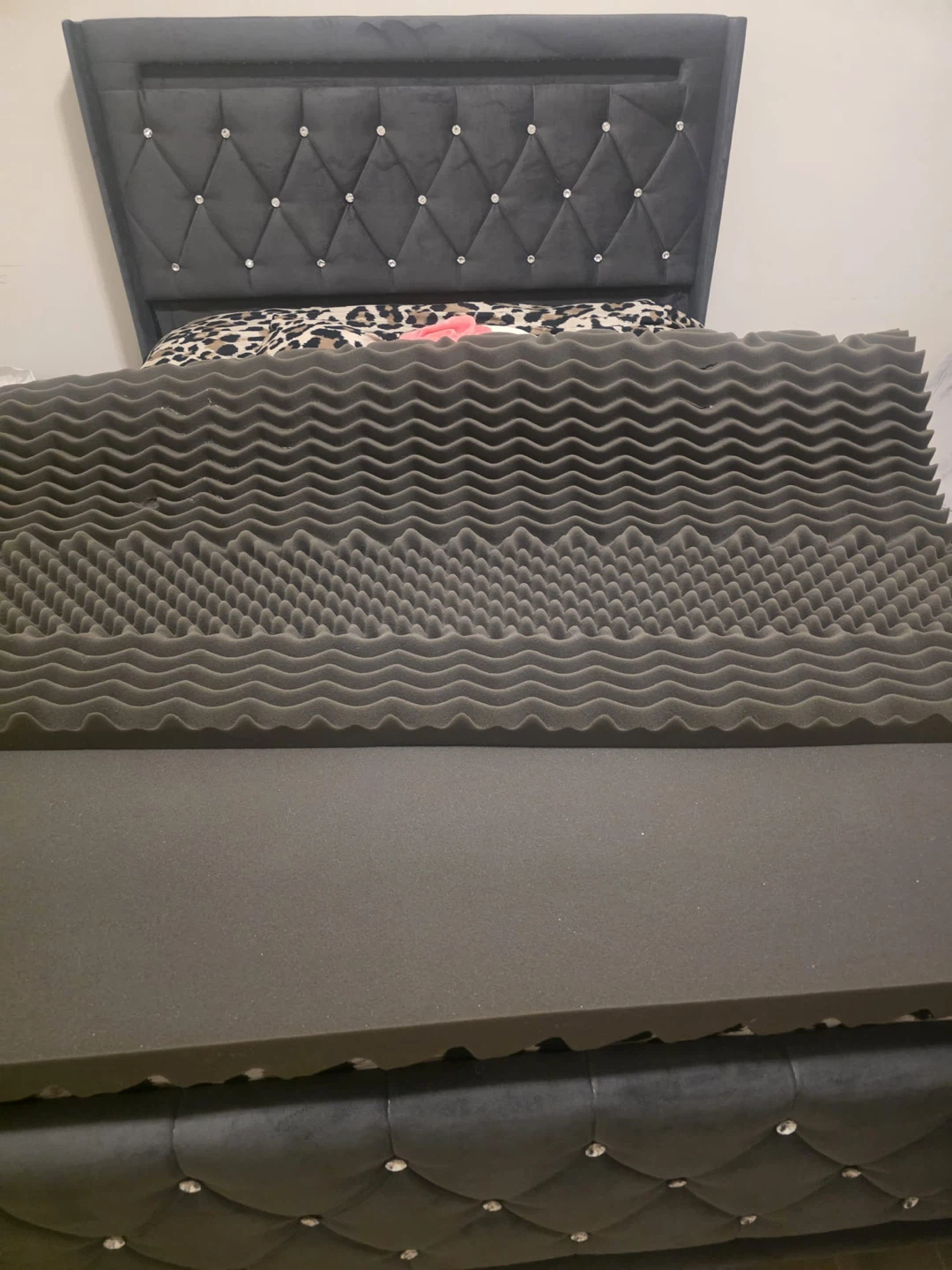 Grey Foam Mattress Topper - Multiple Textures - photo 3