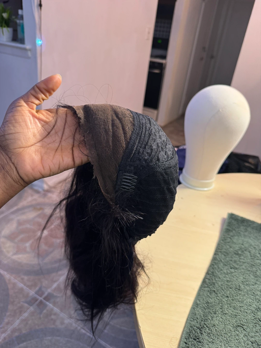 100 human hair Wig - Black, Straight, Bob Cut - photo 4