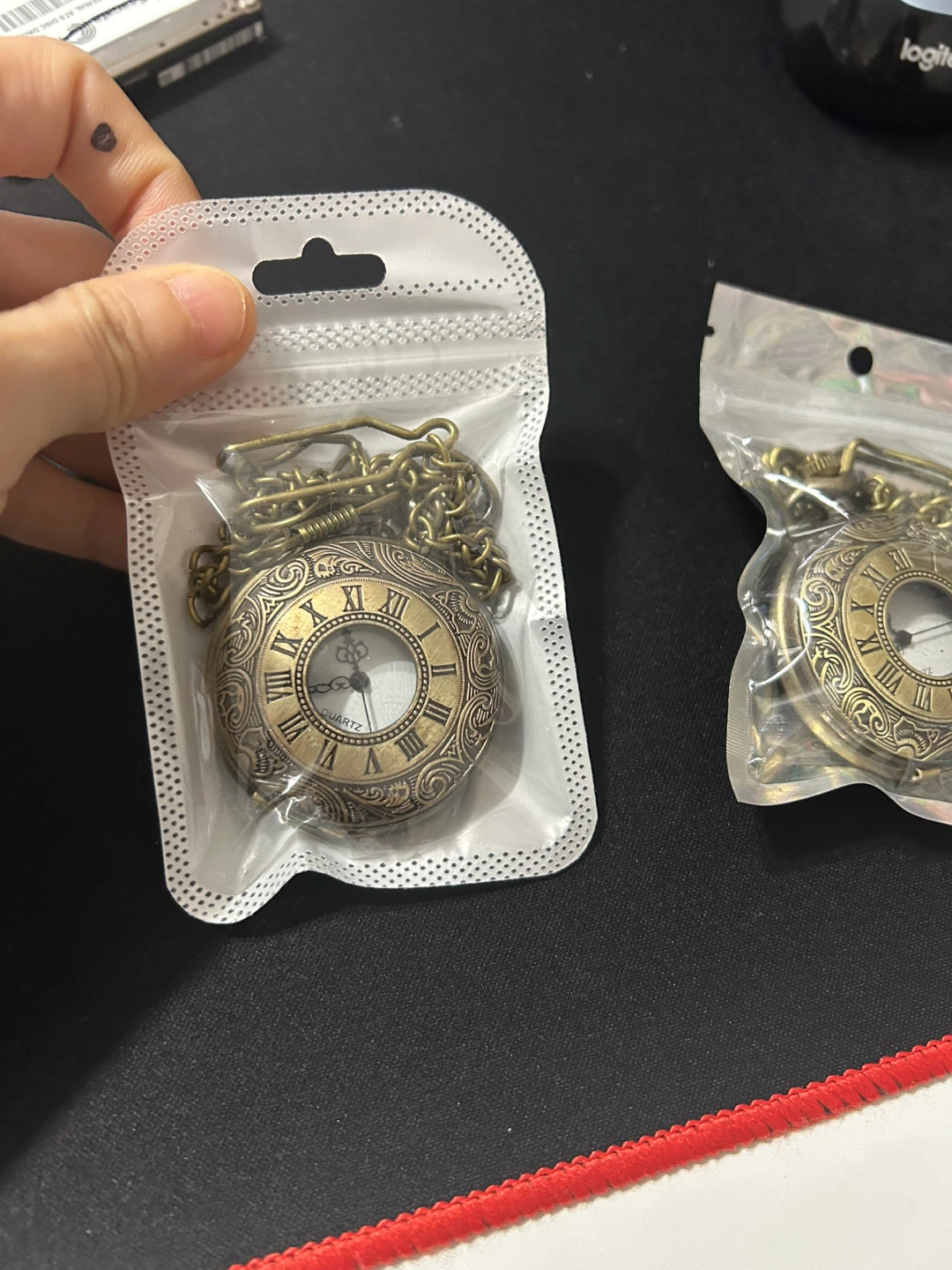 Antique Style Quartz Pocket Watch with Chain - photo 2