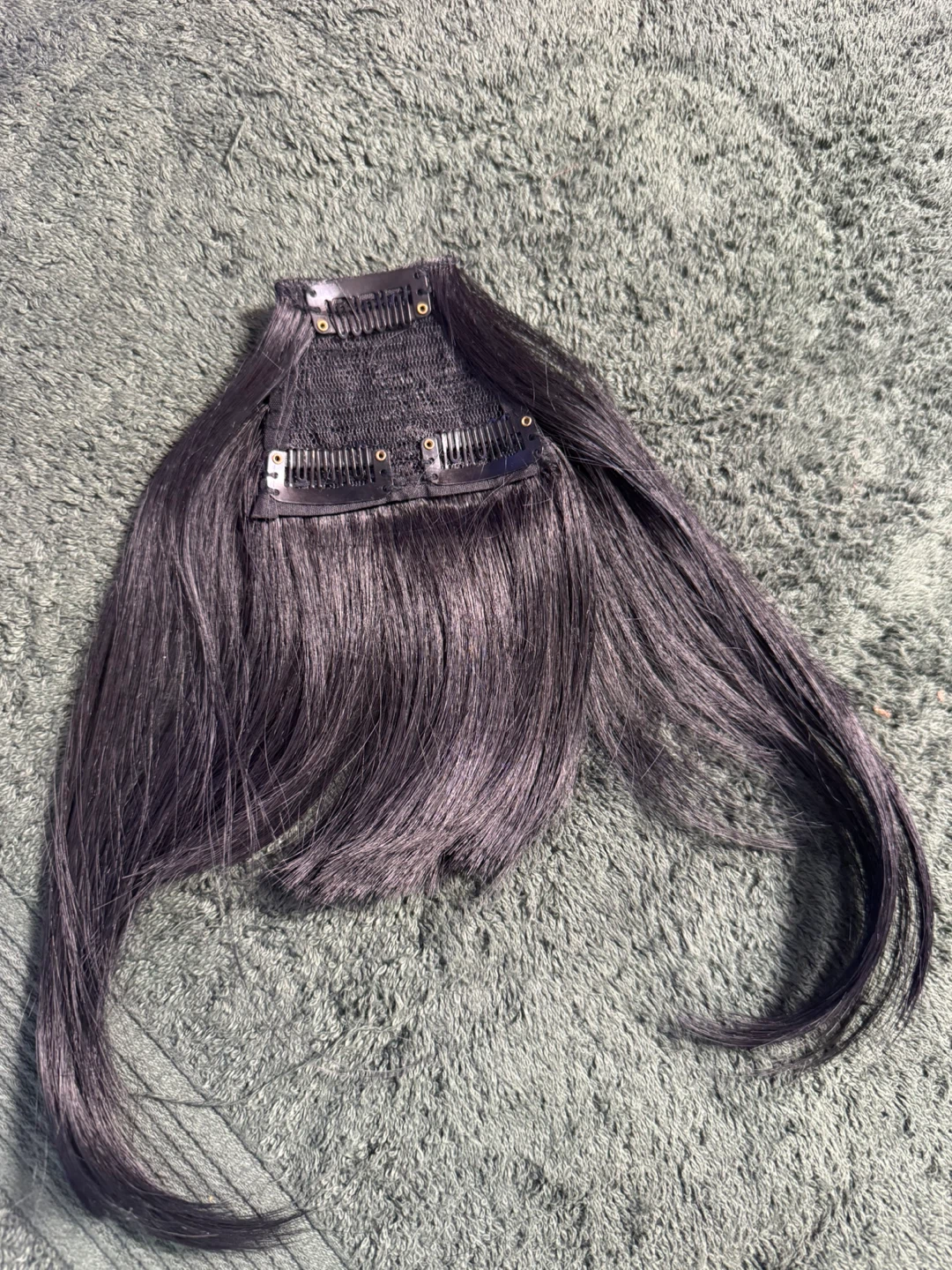 Black Hair Bangs Clip-in Hair Extension - photo 2