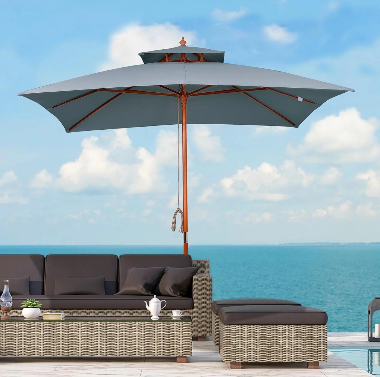 Outsunny 118" Patio Umbrella